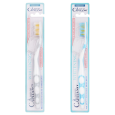 Комплект 2 шт Pasta del Capitano Зубная щетка Отбеливание (мягкая щетина) цвет серый и голубой