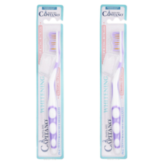 Комплект 2 шт Pasta del Capitano Зубная щетка Отбеливание (мягкая щетина) цвет фиолетовый