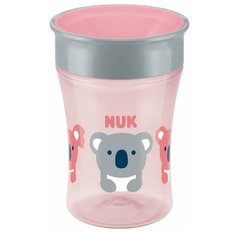 Поильник-непроливайка NUK Magic, 230 мл розовый/коала
