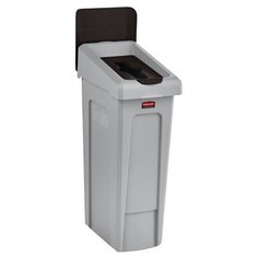 Контейнер Slim Jim для раздельного сбора отходов (Tetra Pak), 87 л., Серый/Коричневый, Rubbermaid