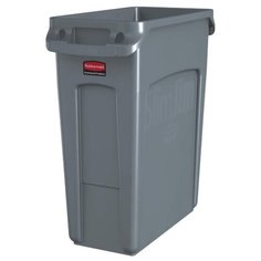 Контейнер Slim Jim c вентиляционными каналами, 60 л, Серый, Rubbermaid