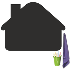 Магнитная меловая доска Doski4you "Дом" для рисования на холодильник, комплект / детская грифельная мел