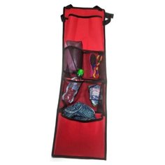 57522 Подвесной органайзер Auto Premium, для шкафчика в детский сад, красный, 80 х 25 х 4 см