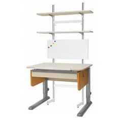 Комплект Астек-Элара Юниор с ящиком и стеллажом 80x58 см береза/оранжевый