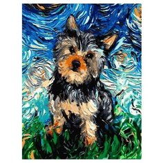 Картина по номерам Paintboy 59078 Вечерний терьер 40х50см