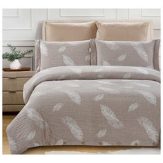 Постельное белье Cleo "Cotton Jacquard" сатин-жаккард; арт: CJ-020; размер Евро 4 наволочки