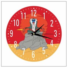 Часы настенные детские "Король Лев: Рафики" 25см, плавный бесшумный механизм Моя Печать
