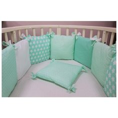 Борт в кроватку Топотушки 12 месяцев бирюзовый 161/7