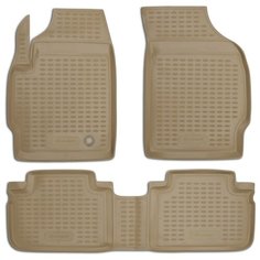 Element Коврики в салон FORD Escape 2007->, 3 шт. (полиуретан, бежевые)