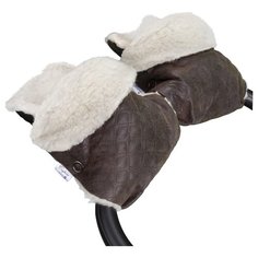 Муфта - рукавички для коляски Esspero Karolina (100% овечья шерсть) (Brown)