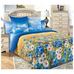 Постельное белье «Васильки», перкаль (1.5) Текс Дизайн