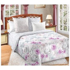 Постельное белье "Танец лебедей 1" (1,5) Перкаль Текс Дизайн