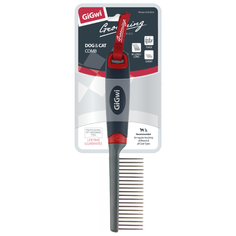 Расческа GiGwi Цвет:Серый, Красный