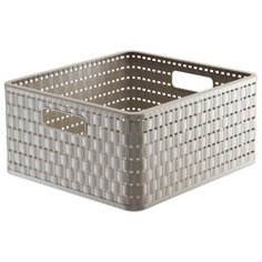 Корзина для хранения Rotho Country 14 л капучино