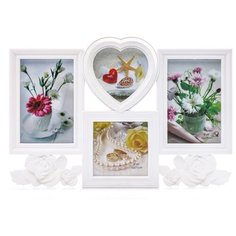 Фоторамка Fotografia мультирамка 4 фото (2/10x15+2/10x10) FFC - 1035 белая