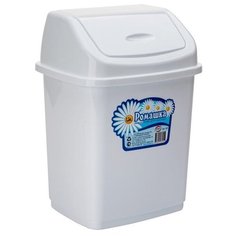 Контейнер ElfPlast Ромашка с перекидным верхом, белый, 1.5 л