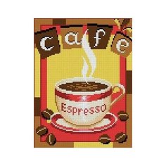 Чашка кофе Рисунок на ткани 19х25 Каролинка ТКБЛ 4016