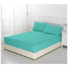 Простыня на резинке Ментол, 140х200х20, трикотаж, 100% хлопок Текс Дизайн