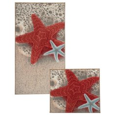 "Коврик для ванной комнаты ""Confetti"" SEA STAR на латексной подложке 2 предмета, 57 х 100 см, 50 х 57 см",02