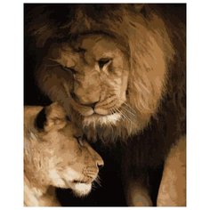 Картина по номерам Цветной (Premium) "Любовь по-королевски", 40x50 см