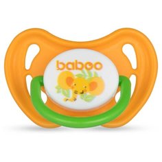 Соска-пустышка Baboo, силиконовая, симметричная "Safari" (0 месяцев)
