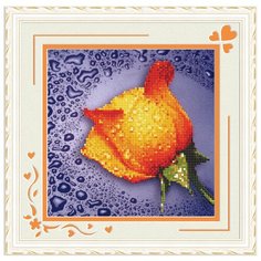 Мозаичная картина Color KIT "Желтая роза", 25x25 см