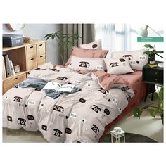 Постельное белье Mercury Home Hello Евро Макси Поплин