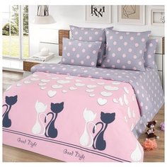 Постельное белье Mercury Home Коты 1.5 СП Поплин