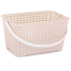 Корзина 3 л, прямоугольная (бежевый) Homestar
