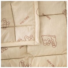 Одеяло стеганное "Верблюжья шерсть", 175х200 см, бежевый ОТК
