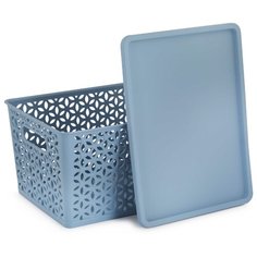 Корзина для хранения (380х285х210) синий Homestar