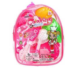 Набор посуды Наша Игрушка с продуктами, 14 предметов, рюкзачок (HT855-22)