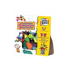 Магнитный развивающий конструктор, 75 дет. Kribly Boo