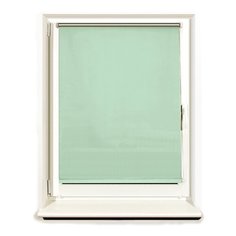 Штора рулонная светонепроницаемая (Блэкаут) BRABIX 60х175 см, светло-зеленый/серебро, 606009