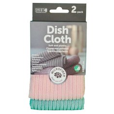 Салфетка ребристая (2шт.) 24х24, розовая, морская волна Smart