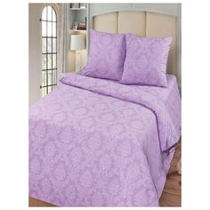 Комплект постельного белья Миланика, Аметист Жаккард, евро, тип ткани поплин, состав: хлопок 100%. Milanika