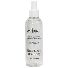 SOFIPROFI Жидкий лак-спрей для волос сильной фиксации STYLE HAIR SPRAY, 2714 200 мл