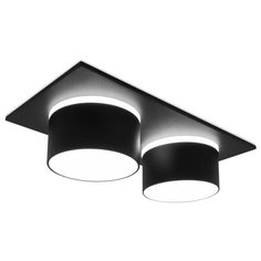 Встраиваемый точечный светильник MR16 в стиле техно TN331/2 SBK черный песок GU5.3 182*92*60 Ambrella Light