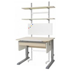 Комплект Астек-Элара Юниор с ящиком и стеллажом 80x58 см береза/белый