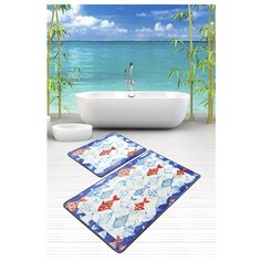 CHILAI HOME Комплект ковриков для ванной, 60x100 см - 50x60 см, 8682125947921