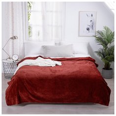 Плед фланелевый Spiga однотонный SP1520-02 код3056 Tango