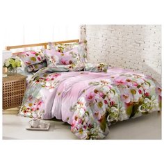 Постельное бельё Amore Mio Мако-сатин Fancy Микрофибра 1,5 сп.