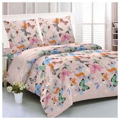 Постельное бельё Amore Mio Мако-сатин Butterflies Микрофибра Евро