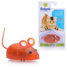 Интерактивная игрушка Oubaoloon Мышка, на батарейках, на листе (799)