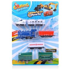 Игровой набор Oubaoloon "Поезд", на листе (TH-P054)