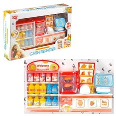 Касса Oubaoloon со звуковым эффектом и набором продуктов, в коробке (7219)