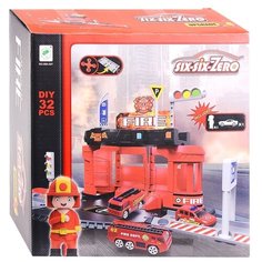 Парковка Oubaoloon "Пожарная", в коробке (660-A81)