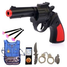 Полицейский набор Woow Toys 8 предметов, бонус-жилет и книжка-раскраска (8663)