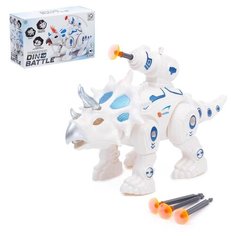 Робот Woow Toys "Трицератопс", свет и звук, работает от батареек (4675467)