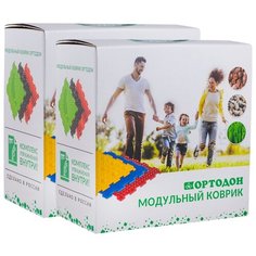 Детский модульный массажный коврик ОРТОДОН, набор MIX №10 (10 пазлов) + Детский модульный массажный коврик ОРТОДОН, набор MIX №10 (10 пазлов)